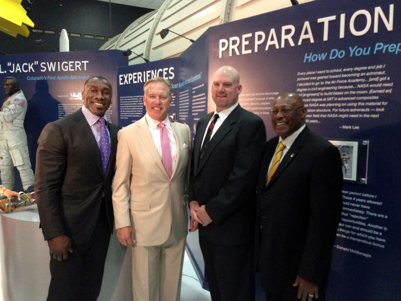 Shannon Sharpe, John Elway, Gary Zimmerman, Floyd Little